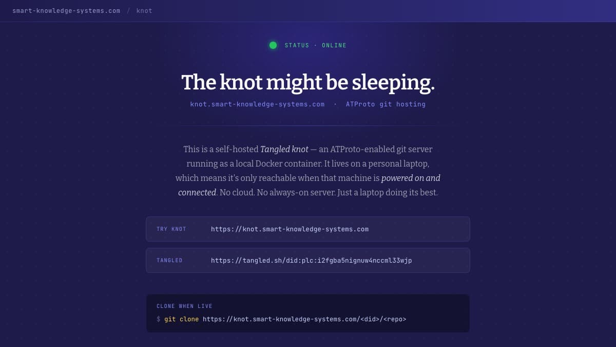 The Knot That Sleeps